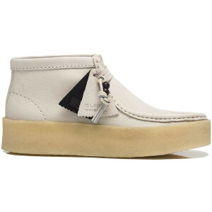 Clarks �N���[�N�X ���f�B�[�X �X�j�[�J�[ �yClarks Originals Wallabee Cup Boot White Nubuck (Women's)�z �T�C�Y US_6.5(23.5cm) White