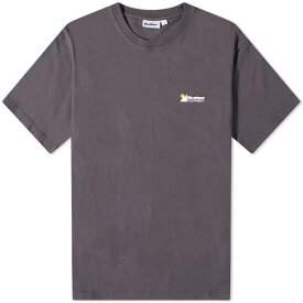 バターグッズ メンズ Tシャツ トップス Butter Goods Equipment Pigment Dyed T-Shirt Black