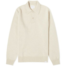 ノースプロジェクト メンズ ポロシャツ トップス Norse Projects Marco Merino Lambswool Polo Neutrals