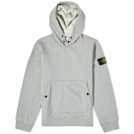 ストーンアイランド メンズ パーカー・スウェットシャツ アウター Stone Island Snap Neck Popover Hoodie Grey