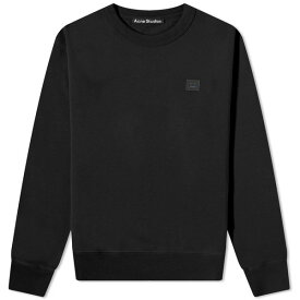 アクネ ストゥディオズ メンズ パーカー・スウェットシャツ アウター Acne Studios Fairah Face Crew Sweat Black