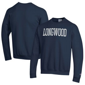 チャンピオン メンズ パーカー・スウェットシャツ アウター Longwood Lancers Champion Eco Powerblend Crewneck Sweatshirt Navy