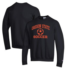 チャンピオン メンズ パーカー・スウェットシャツ アウター Oregon State Beavers Champion Soccer Icon Powerblend Pullover Sweatshirt Black