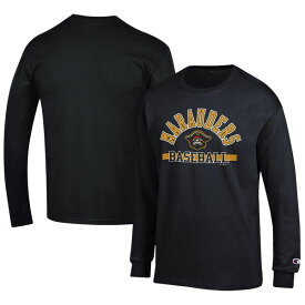 チャンピオン メンズ Tシャツ トップス Bradenton Marauders Champion Jersey Long Sleeve TShirt Black