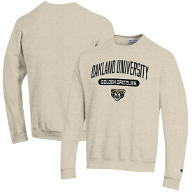 チャンピオン メンズ パーカー・スウェットシャツ アウター Oakland Golden Grizzlies Champion Eco Powerblend Crewneck Pullover Sweatshirt Oatmeal