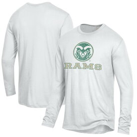 オルタナティヴ アパレル メンズ Tシャツ トップス Colorado State Rams Alternative Apparel Keeper Long Sleeve TShirt White