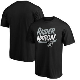 ファナティクス メンズ Tシャツ トップス Las Vegas Raiders Fanatics Branded Hometown Collection Raider Nation TShirt Black