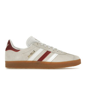 adidas AfB_X Y Xj[J[ yadidas Gazelle Aluminum Collegiate Burgundyz TCY US_M_4 Aluminium/Cloud White/Collegiate Burgundy