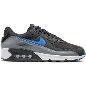 Nike �i�C�L �����Y �X�j�[�J�[ �yNike Air Max 90 Smoke Grey Medium Blue�z �T�C�Y US_12.5(30.5cm) Black/Smoke Grey/Anthracite/Medium Blue