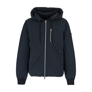 [XibNY Y WPbgu] AE^[ 'northdale' Black Jacket With Drawstring Hood And Logo Patch On The Sleeve In Tech Fabric Man Black