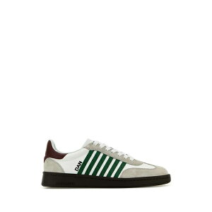 fB[XNGA[h Y Xj[J[ V[Y White Leather Boxer Sneakers WHITEGREENRED