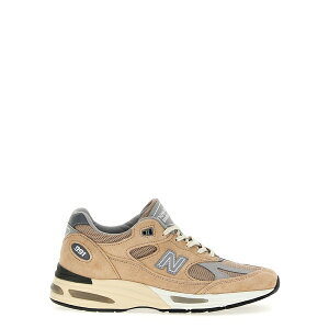 �j���[�o�����X ���f�B�[�X �X�j�[�J�[ �V���[�Y 'made In Uk 991v2' Sneakers Beige