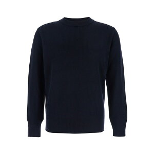 JO Y jbg&Z[^[ AE^[ Blue Sweater With Ribbed Design In Wool Man Blu