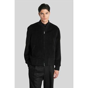 fB[j Y WPbgu] AE^[ Bomber Jacket In Black Wool black