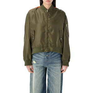 }^}WF fB[X WPbgu] AE^[ Bomber Jacket In Green Polyamide MILITARY ORANGE
