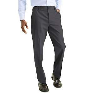 �h�b�J�[�Y �����Y �J�W���A���p���c �{�g���X Men's Signature Classic Fit Iron Free Khaki Pants with Stain Defender Steelhead
