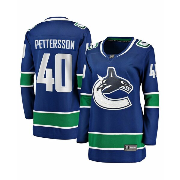 ファナティクス レディース パーカー・スウェットシャツ アウター Women's Branded Elias Pettersson Royal Vancouver Canucks 2019 20 Alternate Premier Breakaway Player Jersey Blue