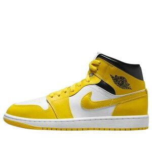 Jordan �W���[�_�� ���f�B�[�X �X�j�[�J�[ �y(WMNS) Air Jordan 1 Mid 'Vivid Sulfur ' BQ6472-170�z �T�C�Y US_8(25.0cm)
