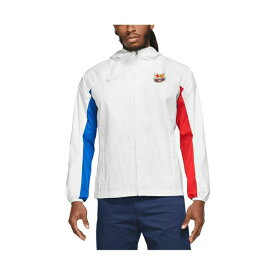 ナイキ レディース ジャケット＆ブルゾン アウター Men's White Barcelona AWF Raglan Full-Zip Hoodie Jacket White