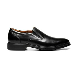 フローシャイム メンズ スリッポン・ローファー シューズ Men's Forecast Water Resistant Plain Toe Slip On Shoes Black