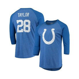 マジェスティック レディース Tシャツ トップス Men's Threads Jonathan Taylor Royal Indianapolis Colts Name and Number Team Colorway Tri-Blend 3/4 Raglan Sleeve Player T-shirt Royal