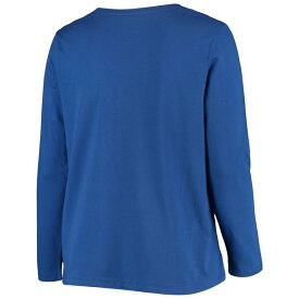 ファナティクス レディース Tシャツ トップス Women's Plus Size Royal Indianapolis Colts Primary Logo Long Sleeve T-shirt Royal Blue