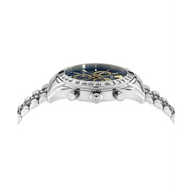 ヴェルサーチ レディース 腕時計 アクセサリー Men's Swiss Chronograph Stainless Steel Bracelet Watch 44mm Stainless