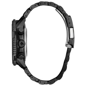 シチズン レディース 腕時計 アクセサリー Eco-Drive Men's Analog-Digital Promaster Skyhawk A-T Black Stainless Steel Bracelet Watch 46mm No Color