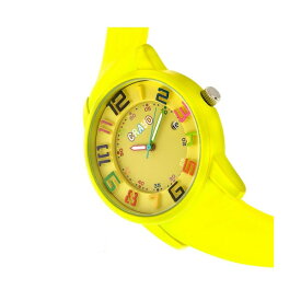 クラヨ レディース 腕時計 アクセサリー Unisex Festival Lime Silicone Strap Watch 41mm Yellow