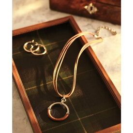 ラルフローレン レディース ネックレス・チョーカー・ペンダントトップ アクセサリー Leather-Wrapped Ring Multi-Cord Pendant Necklace, 16" + 3" extender Dark Brown