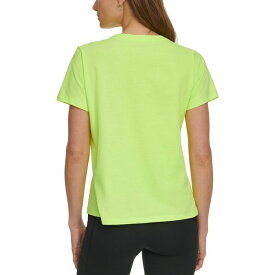 ダナ キャラン ニューヨーク レディース Tシャツ トップス Women's Cotton Embellished-Logo T-Shirt Zest