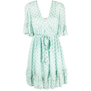 �c�C���Z�b�g ���f�B�[�X �����s�[�X �g�b�v�X Fil-coup�� jacquard mini dress Green