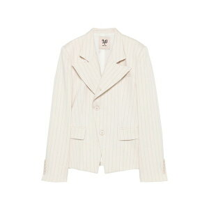 �A�j�G�o�C ���f�B�[�X �W���P�b�g���u���]�� �A�E�^�[ Miriam pinstripe-pattern notched-lapels jacket Neutrals