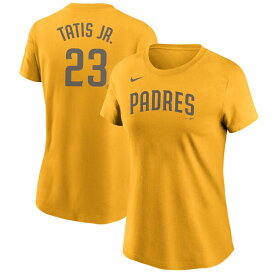 ナイキ レディース Tシャツ トップス Fernando Tat?s Jr. San Diego Padres Nike Women's Name & Number TShirt Gold