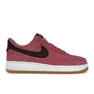 Nike iCL fB[X Xj[J[ yNike Air Force 1 Low '07 SE Desert Berry Gum Fleece (Women's)z TCY US_8(25.0cm) Desert Berry/Burgundy Crush/White/Black