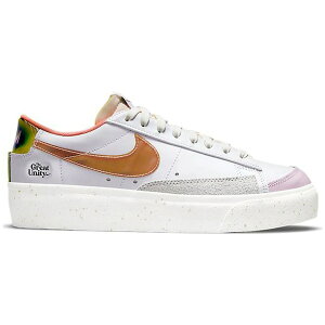 Nike �i�C�L ���f�B�[�X �X�j�[�J�[ �yNike Blazer Low Platform The Great Unity (Women's)�z �T�C�Y US_9(26.0cm) White/Orange/Pink Salt