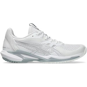 ASICS �A�V�b�N�X ���f�B�[�X �X�j�[�J�[ �yASICS Solution Speed FF 3 OC White Pure Silver (Women's)�z �T�C�Y US_8.5(25.5cm) White/Pure Silver