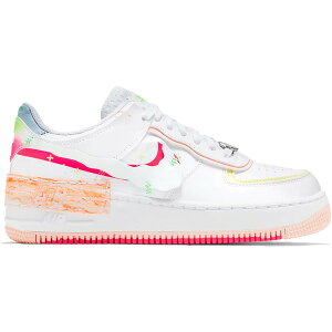 Nike �i�C�L ���f�B�[�X �X�j�[�J�[ �yNike Air Force 1 Low Shadow White Pink Orange (Women's)�z �T�C�Y US_8(25.0cm) White/Pink/Orange-Green