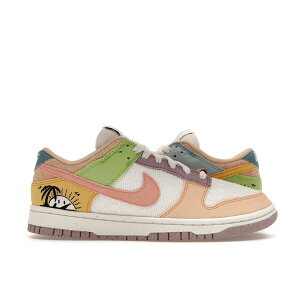 Nike �i�C�L ���f�B�[�X �X�j�[�J�[ �yNike Dunk Low Retro Sun Club Multi (Women's)�z �T�C�Y US_W_11.5 Sail/Sanded Gold-Light Madder Root