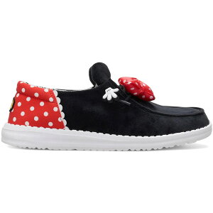 Hey Dude �w�C�f���[�h ���f�B�[�X �X�j�[�J�[ �yHey Dude Wendy Disney Minnie Mouse (Women's)�z �T�C�Y US_7(24.0cm) Black/Red