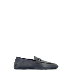tFK Y Xb|E[t@[ V[Y Gancini Leather Loafers blue