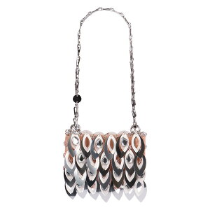 �p�R�E���o���k ���f�B�[�X �V�����_�[�o�b�O �o�b�O Nano Sparkle Leave Shoulder Bag Silver