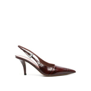 peLTX fB[X q[ V[Y Jessica Leather Slingback Pumps Red
