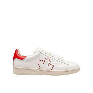 fB[XNGA[h Y Xj[J[ V[Y Boxer Sneakers In Leather White And Red Color White/Red