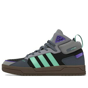 adidas AfB_X Y Xj[J[ yadidas Neo 100DB Mid Shoes 'Grey Black Purple Gum' GZ2584z TCY US_6(24.0cm)