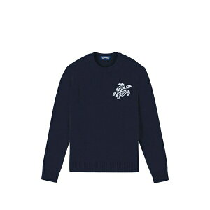 ���B���u���N�C�� �����Y �j�b�g&�Z�[�^�[ �A�E�^�[ Turtle-embroidered sweater Blue