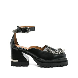 �g�[�K�@�s���[�� ���f�B�[�X �p���v�X �V���[�Y 80mm chain-detail ankle-strap pumps Black