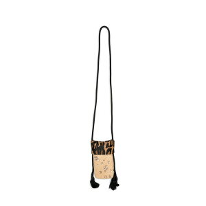 �W���n���i�E�I�[�e�B�Y ���f�B�[�X �n���h�o�b�O �o�b�O Leopard-print crystal-embellished cross body bag Neutrals