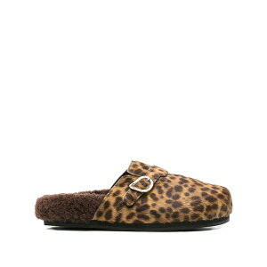 �A���V�G���g�O���[�N�T���_�� ���f�B�[�X �T���_�� �V���[�Y Vasilitsa leopard-print mules Brown