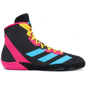 adidas �A�f�B�_�X �����Y �X�j�[�J�[ �yadidas Adizero Wrestling Black Signal Cyan Shock Pink�z �T�C�Y US_7(25.0cm) Black/Signal Cyan/Shock Pink